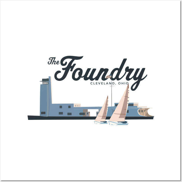 The Cleveland Foundry Sailing Center Wall Art by mbloomstine